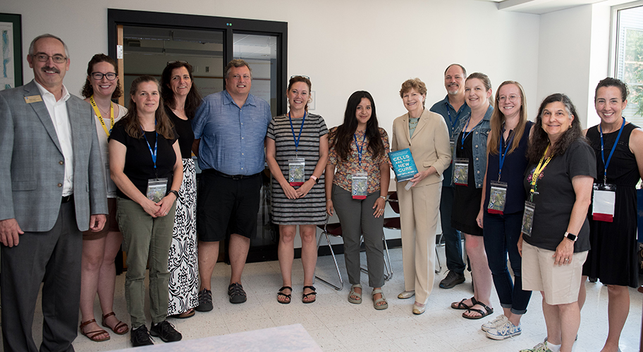 US Senator Jeanne Shaheen joins teachers and project team members from NH CREATES