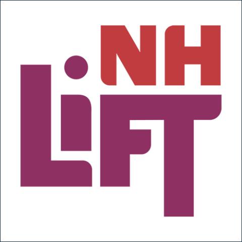 Logo for NH LIFT with border