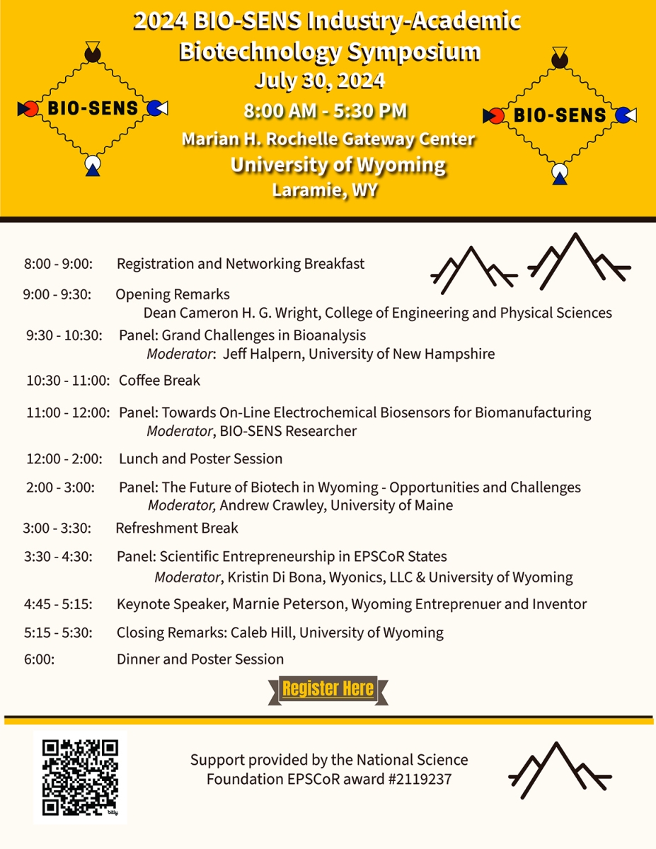 BIO-SENS Industry Academic Biotechnology Symposium Agenda