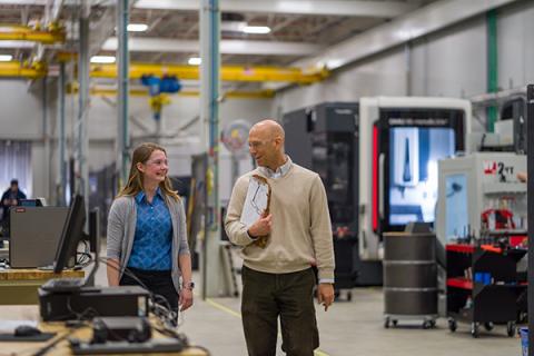 Dr. Brad Kinsey with grad student Liz Mamros.