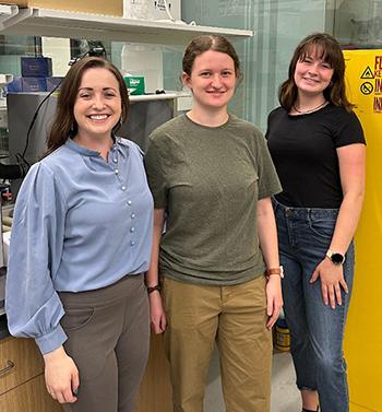 Dr. Katie Hixon, Lois Szulc, and Adelaide Cagle