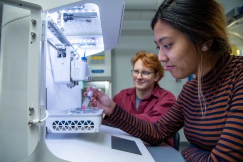 KSC student working in the additive technology lab